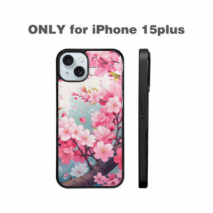 iPhone 15 Plus Case — Cherry Blossom Branch Cherry Blossom Branches, Customized Protective Case