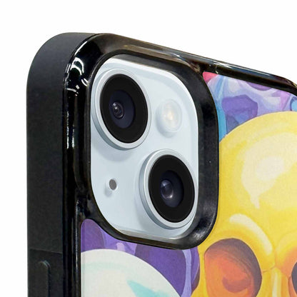 iPhone 15 Plus Case — Dripping Candy Skulls, Custom Designed Case Cover