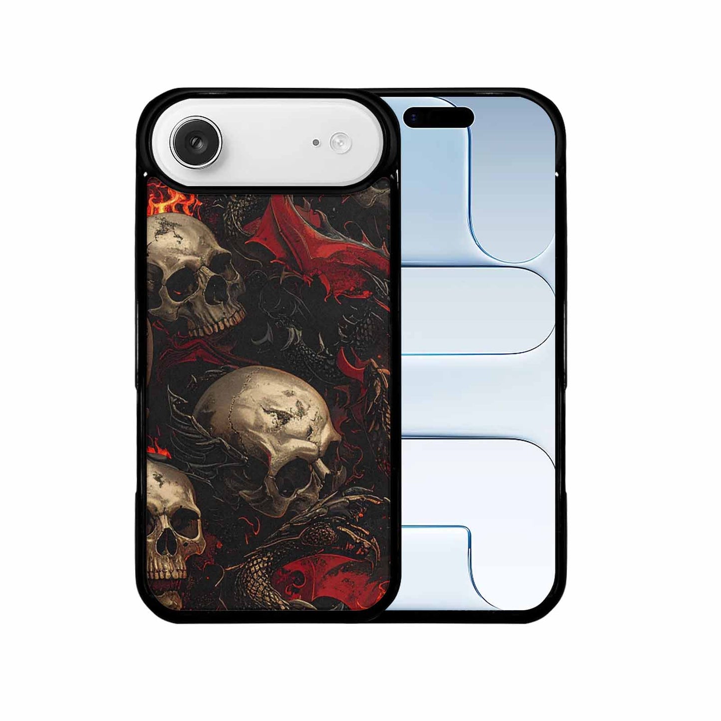 iPhone 17 Air Case — Skull Dark Art Gothic Print Gothic, Custom Printed Phone Case