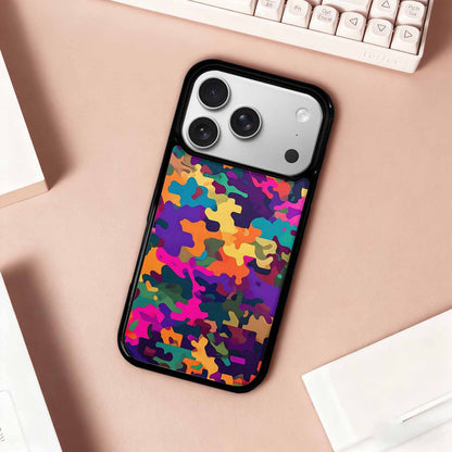iPhone 17 Pro Case — Small Military Camouflage Blotch Pattern Camo, Custom Made Phone Cover