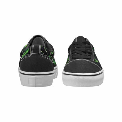 WOMEN'S Reptile Scale Lace-Up Canvas Kaleidoscope Custom Sneakers