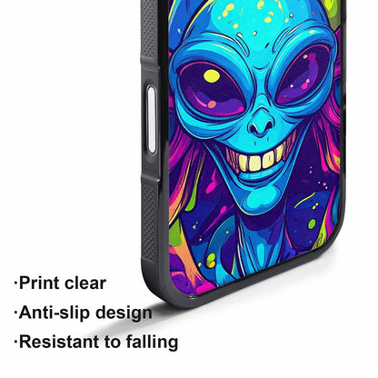 iPhone 17 Air Case — Alien Ufo Cartoon Art Pattern Alien, Custom Printed Phone Case