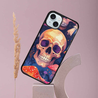 iPhone 15 Plus Case — Mushroom Skulls Custom, Personalized Phone Case