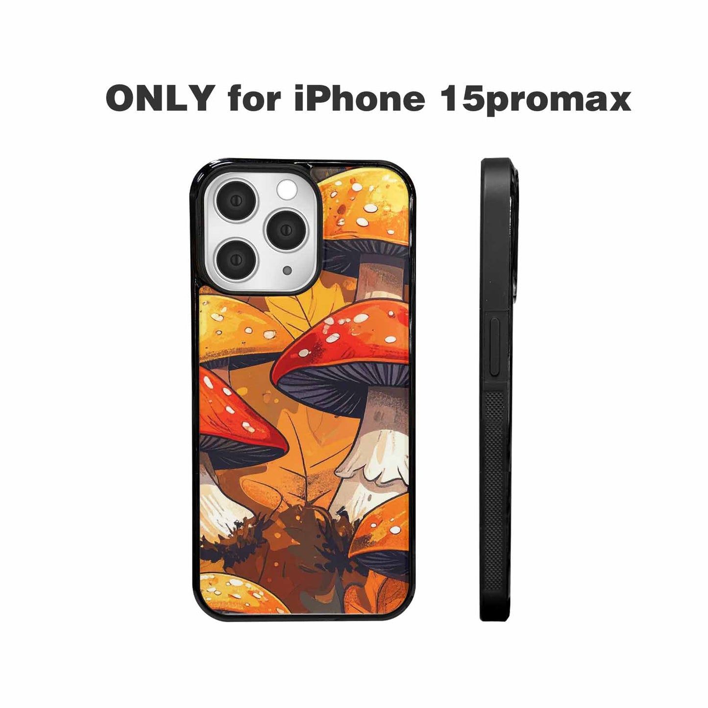 iPhone 15 Pro Max Case — Bold Autumn Mushroom Bold Autumn Mushroom, Custom Designed Case Cover