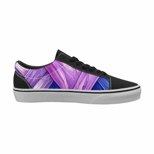 WOMEN'S Bisexual Flag Color Canvas Lace-Up Dark Academia Custom Sneakers