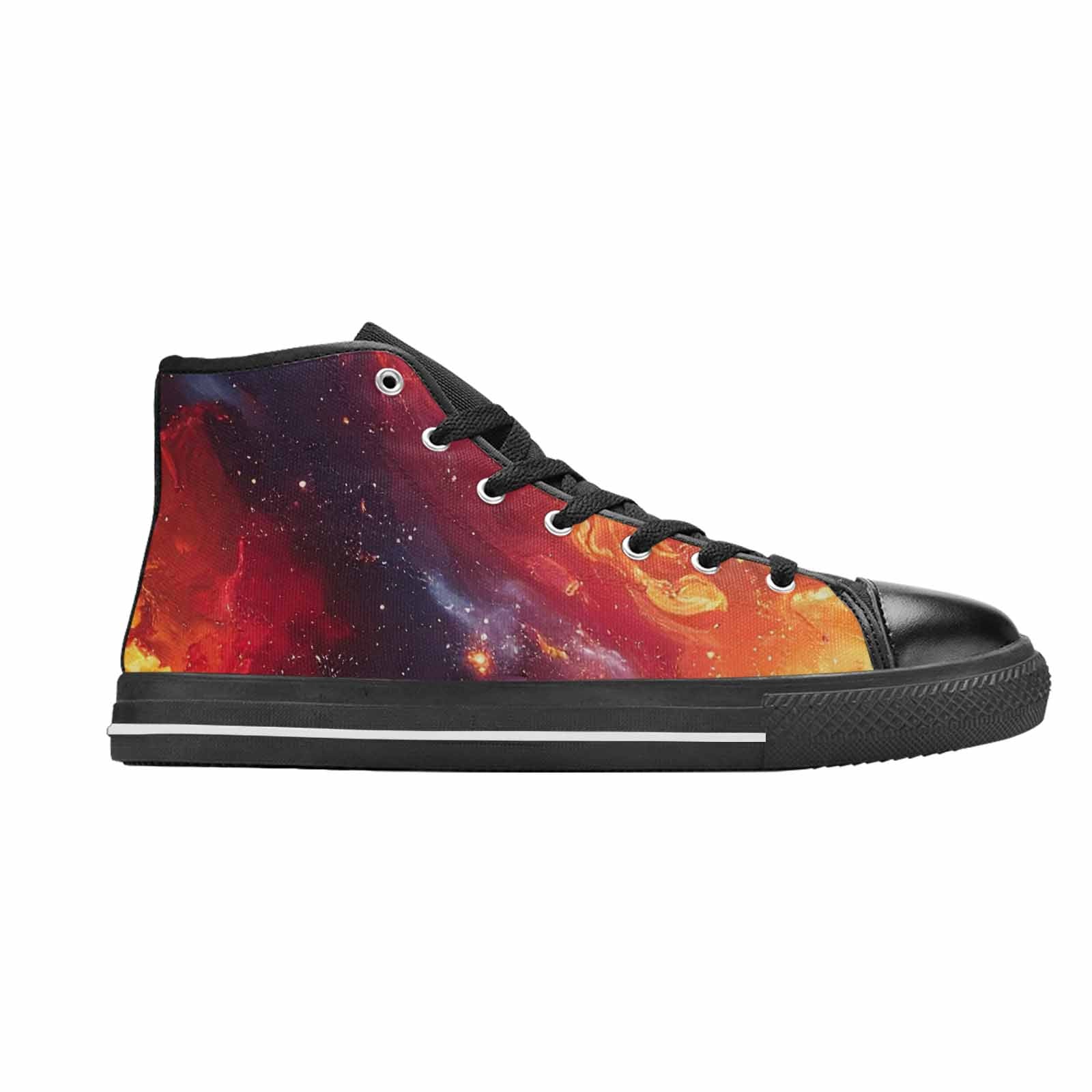 MEN'S Galaxy Art - High Top Canvas Dark Academia Sneakers