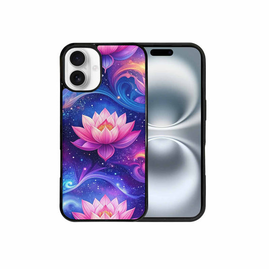 iPhone 16 Plus Case — Lotus Galaxy Art Seamless Pattern Vibrant, Custom Made Phone Cover