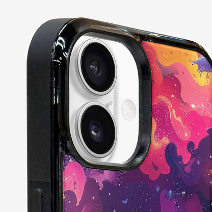 iPhone 16 Plus Case — Cosmic Creature And Object Mashup Pattern, Customized Protective Case