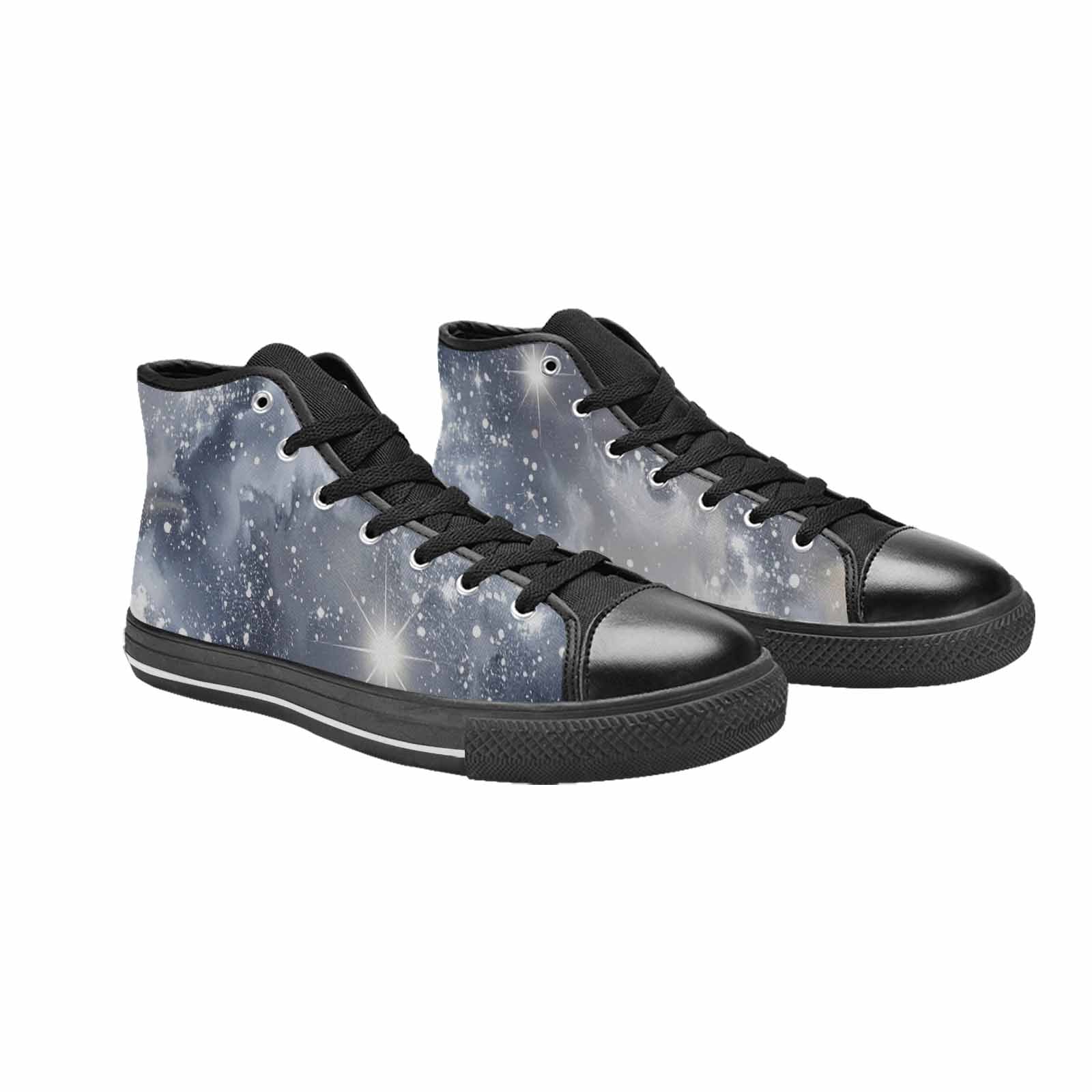 MEN'S Galaxy Art - High Top Canvas Wallpaper Art Custom Shoes