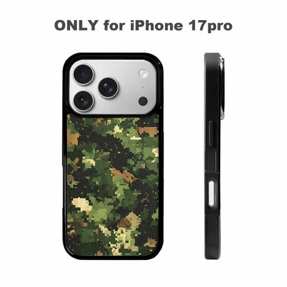 iPhone 17 Pro Case — Small Military Camouflage Blotch Pattern Camo, Custom Made Phone Cover