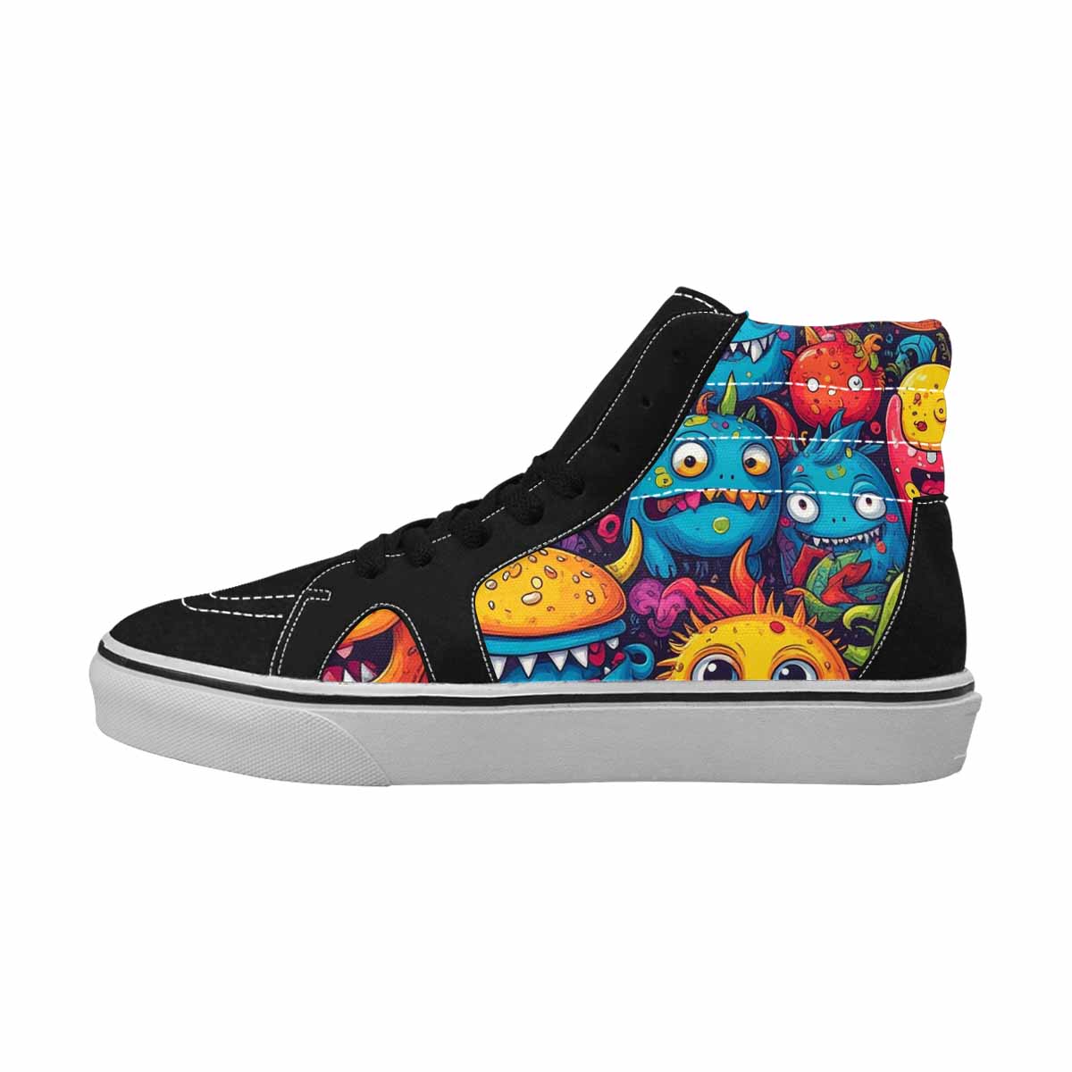 MEN'S Cartoon Monster Character High Top Canvas Dreamcore Custom Shoes