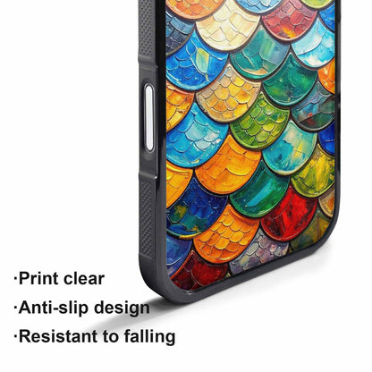 iPhone 17 Pro Max Case — Reptile Scale Full Color Original Art, Custom Designed Case Cover