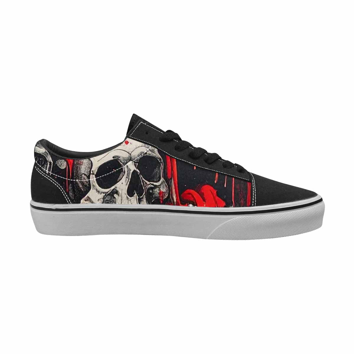 WOMEN'S Rainbow From Skull S Lace-Up Canvas Dreamcore Shoes