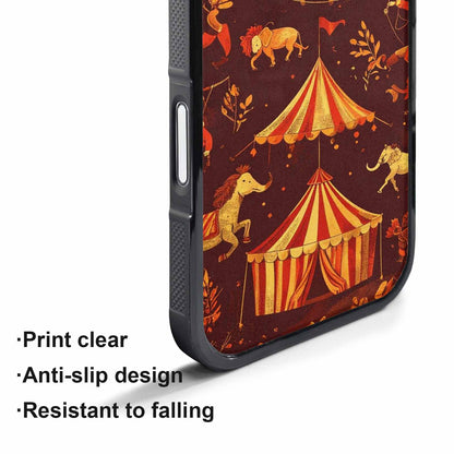 iPhone 17 Pro Max Case — Vintage Circus Art Pattern Retro Vintage, Custom Designed Case Cover