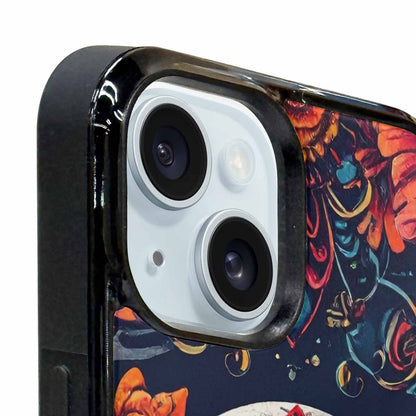 iPhone 15 Plus Case — Day Dead Sugar Skull Art 100s, Personalized Phone Case