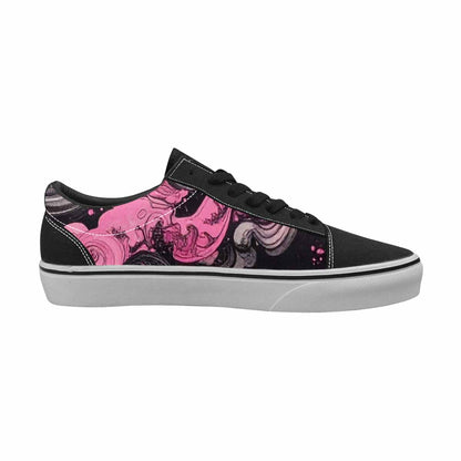 WOMEN'S Van Gogh Swirl Lace-Up Canvas Melting Art Sneakers