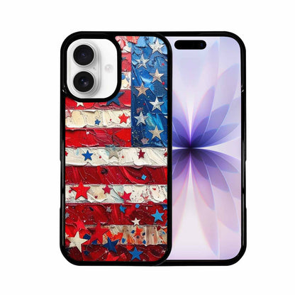 iPhone 17 Case — Patriotic Stars And Stripes Galaxy Space, Customized Protective Case