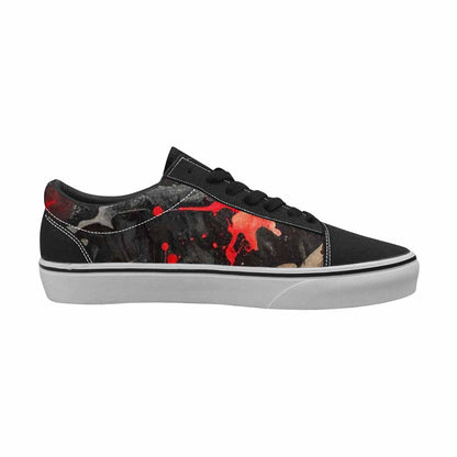 WOMEN'S Camo Patches Lace-Up Canvas Kaleidoscope Sneakers