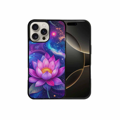 iPhone 16 Pro Max Case — Lotus Galaxy Art Seamless Pattern Vibrant, Customized Protective Case