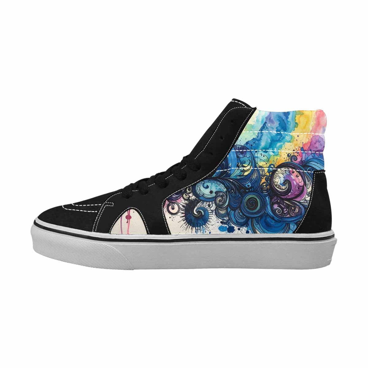 MEN'S Tie High Top Canvas Vivid Sneakers