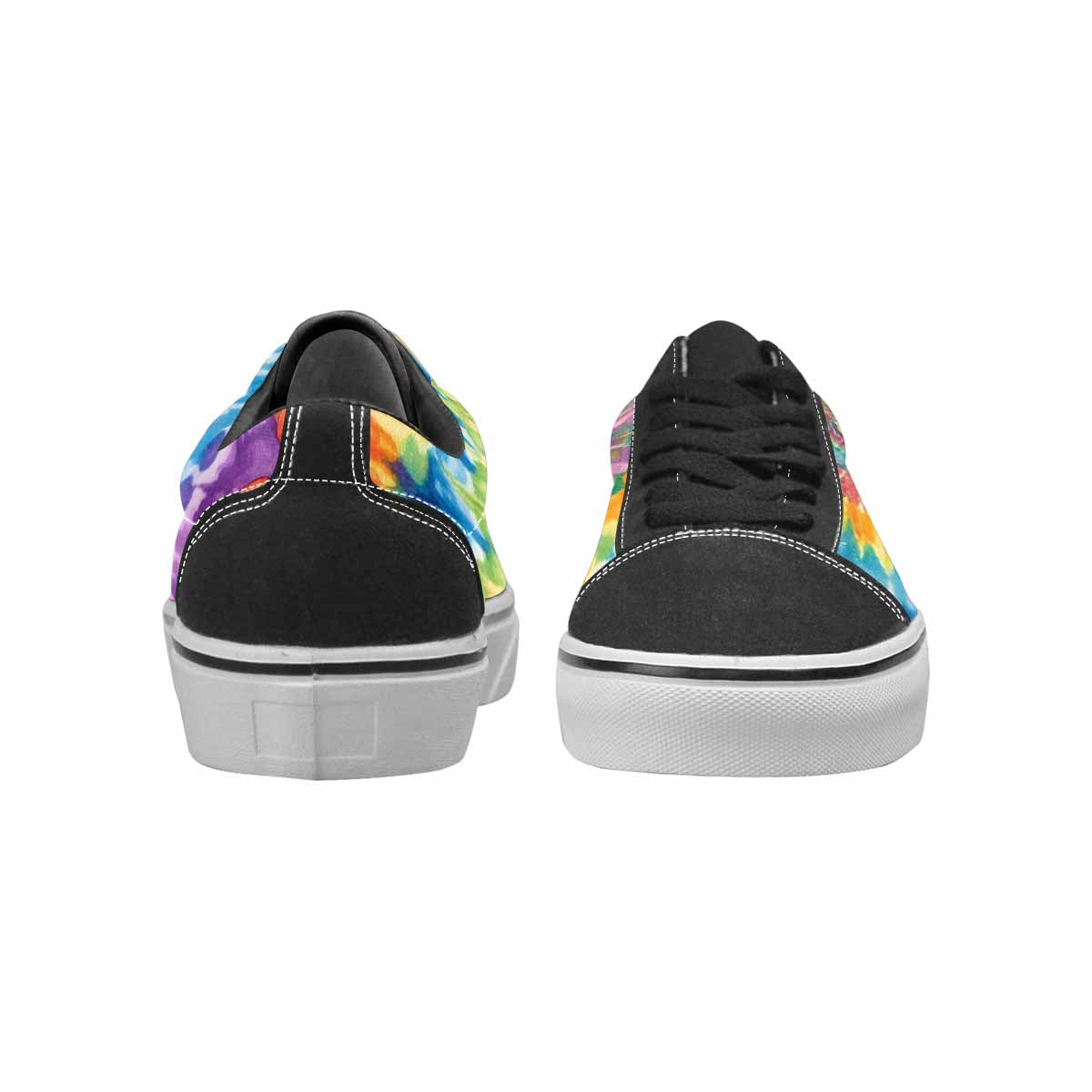 WOMEN'S Mushrooms  Tie Dye Lace-Up Canvas Melting Art Custom Sneakers