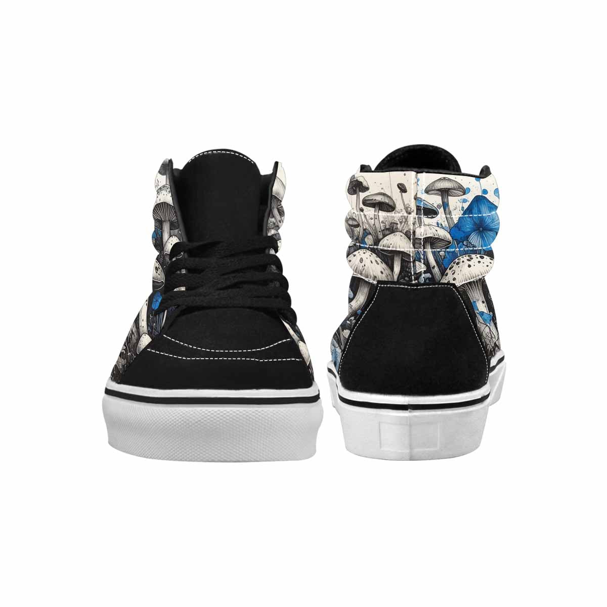 MEN'S Mushrooms (general) High Top Canvas Vibrant Chaos Sneakers