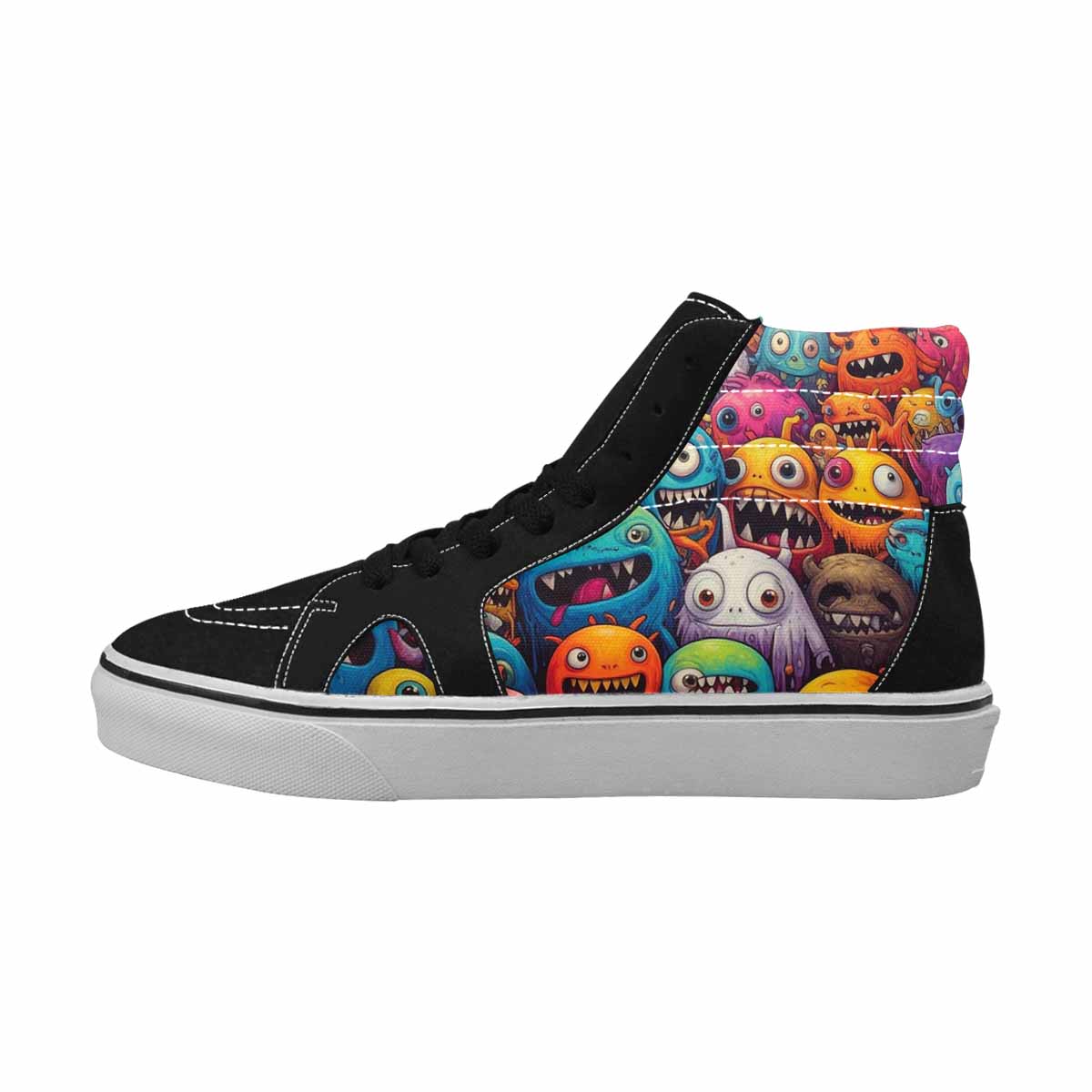 MEN'S Monsters (general) Cartoon Monst High Top Canvas Vivid Sneakers