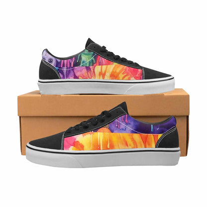 WOMEN'S Aliens  Tie Dye Lace-Up Canvas Vivid Sneakers
