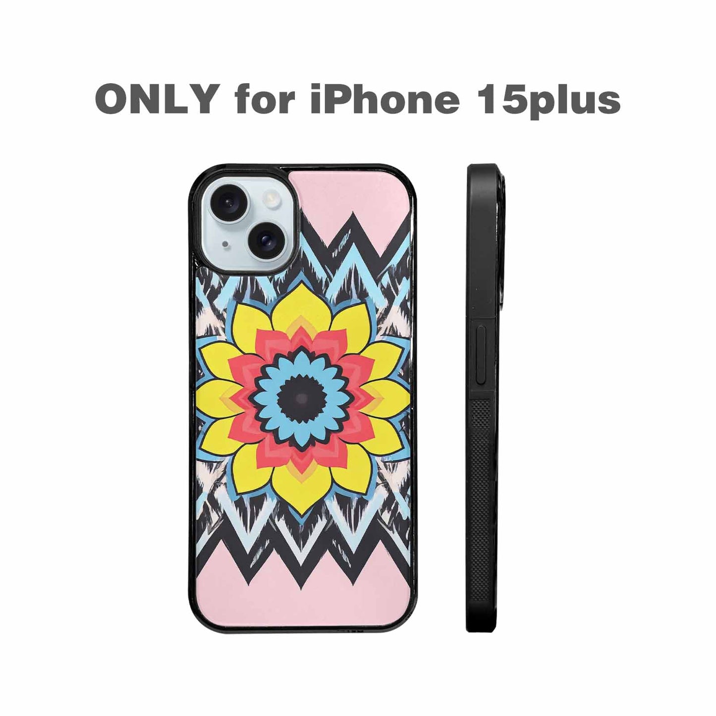 iPhone 15 Plus Case — 1960s Mod Cartoon Art Pattern, Customized Protective Case