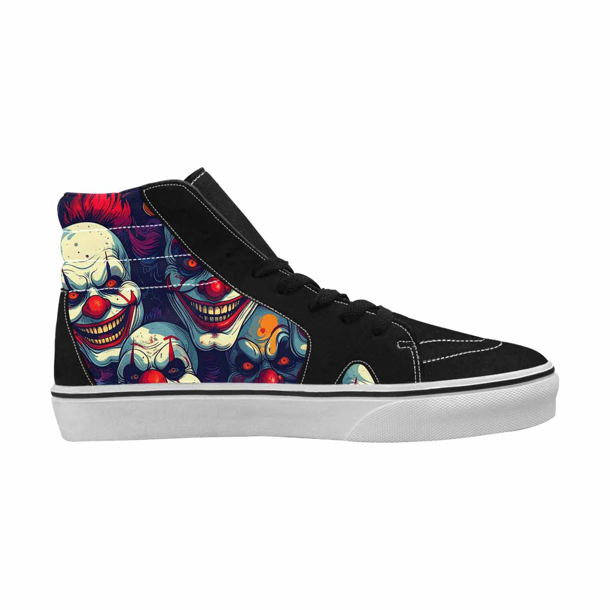 WOMEN'S Evil Clown Cartoon High Top Canvas Aesthetic Custom Shoes