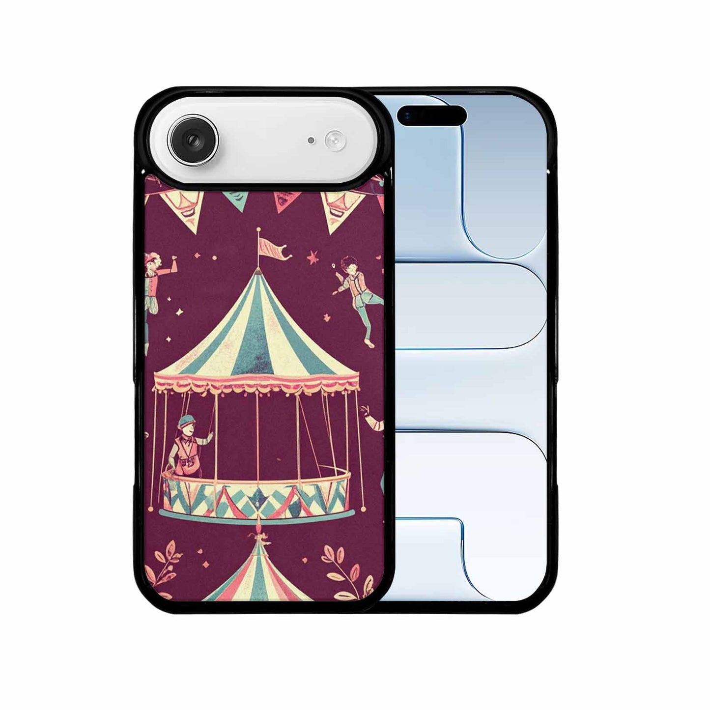 iPhone 17 Air Case — Vintage Circus Art Pattern Retro Vintage, Personalized Phone Case