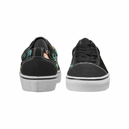 WOMEN'S Aliens  Marble Melting Lace-Up Canvas Surreal Custom Shoes