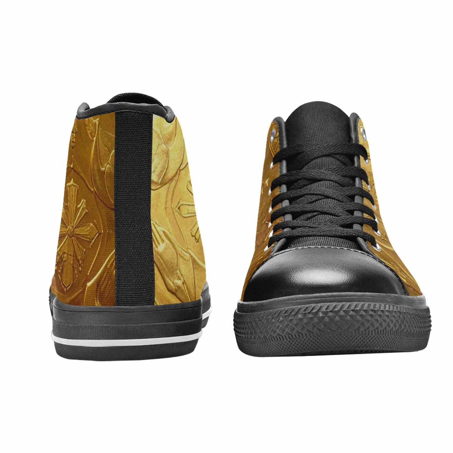 WOMEN'S Cross Faith Iconography High Top Canvas Wallpaper Art Sneakers