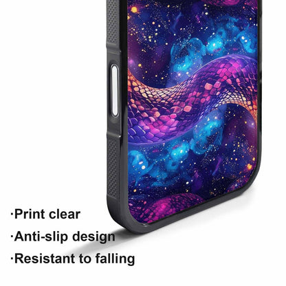 iPhone 17 Pro Case — Snake Print Galaxy Seamless Pattern Animal, Custom Printed Phone Case