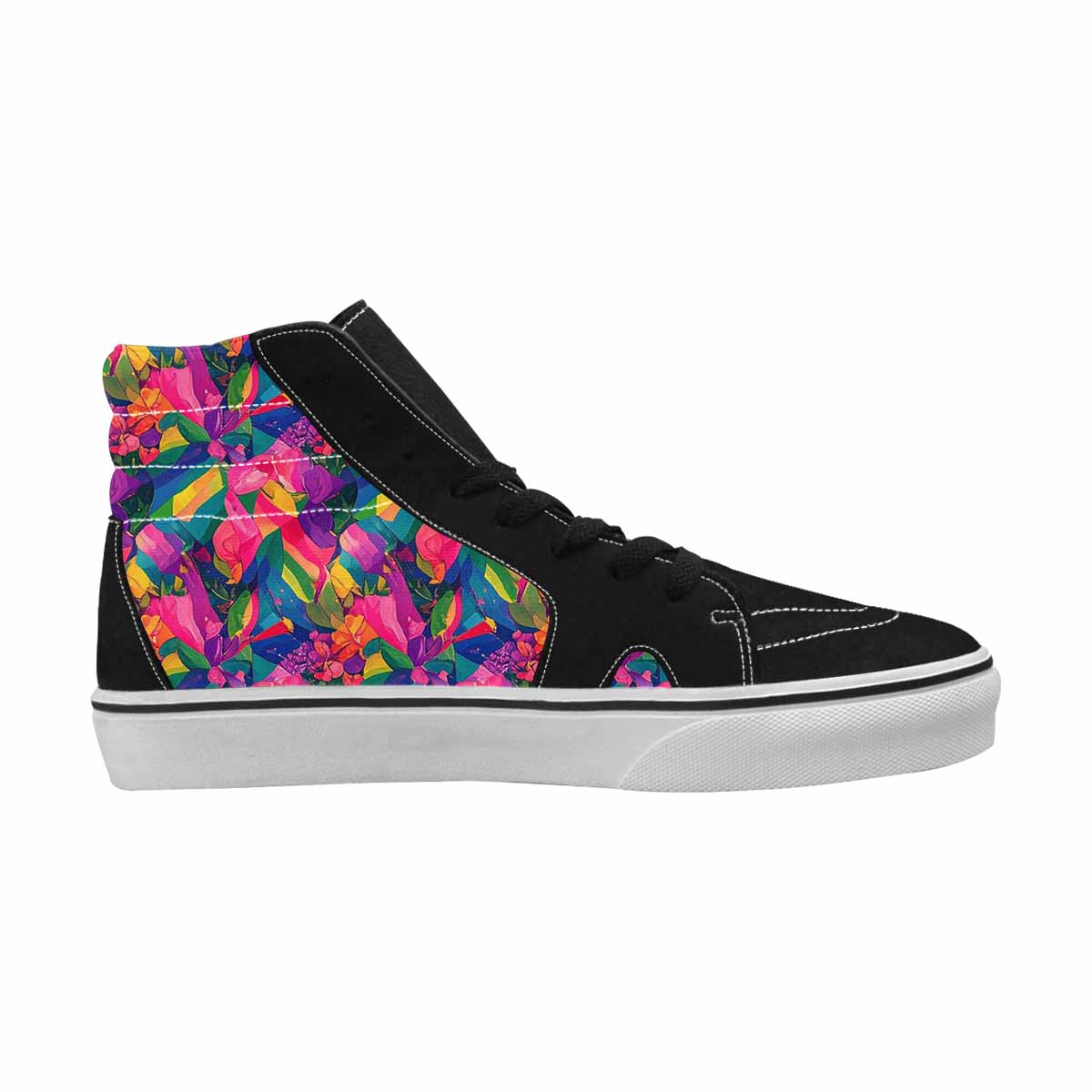 WOMEN'S Polysexual Flag Color High Top Canvas Dark Academia Custom Shoes