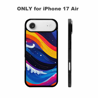 iPhone 17 Air Case — Glossy Winter Wave Seamless Cartoon Cute, Custom Designed Case Cover