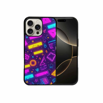 iPhone 16 Pro Max Case — 80s Retro Motif 80s Retro Motifs, Custom Art Phone Cover