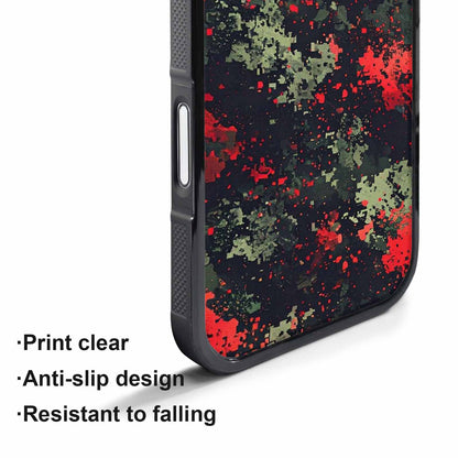 iPhone 17 Pro Case — Small Military Camouflage Blotch Pattern Camo, Custom Phone Case