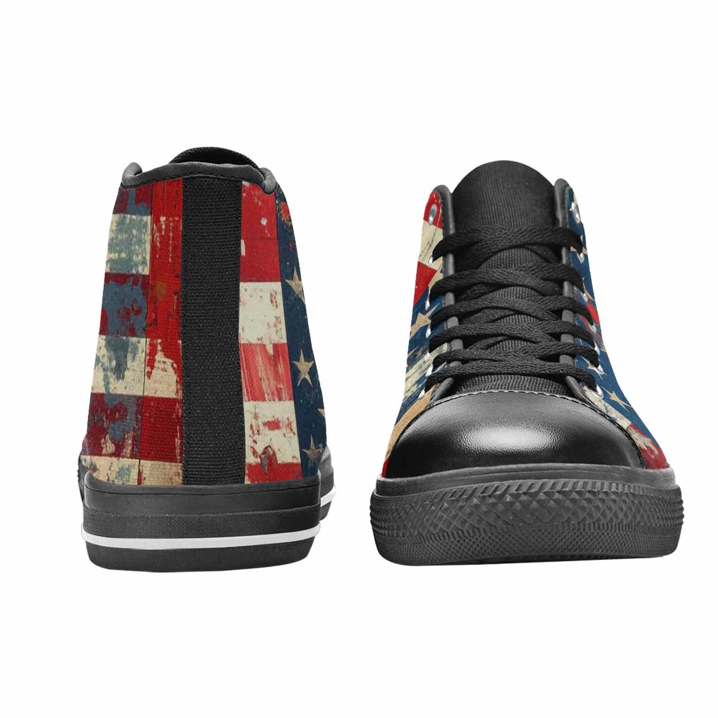 MEN'S American Flag Stars High Top Canvas Y2K Sneakers