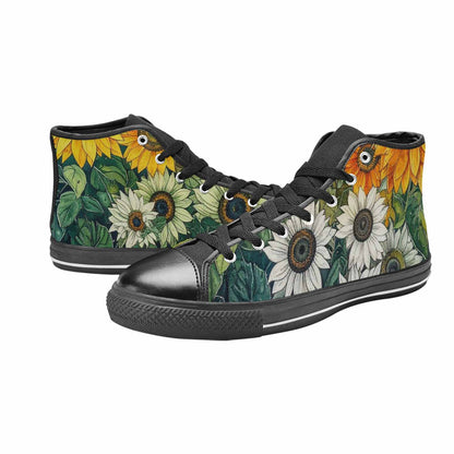 WOMEN'S Sunflower High Top Canvas Aesthetic Sneakers