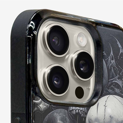 iPhone 15 Pro Max Case — Grey Dark Black And Grey Tones, Custom Phone Case