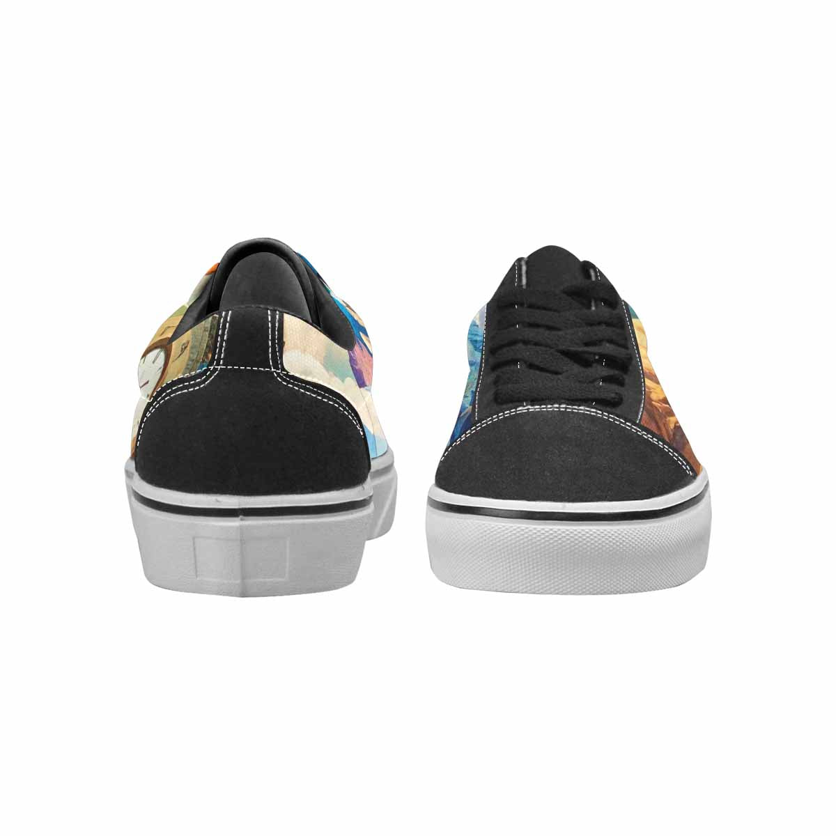 WOMEN'S Surreal Dream Fragment Lace-Up Canvas Dark Academia Custom Sneakers