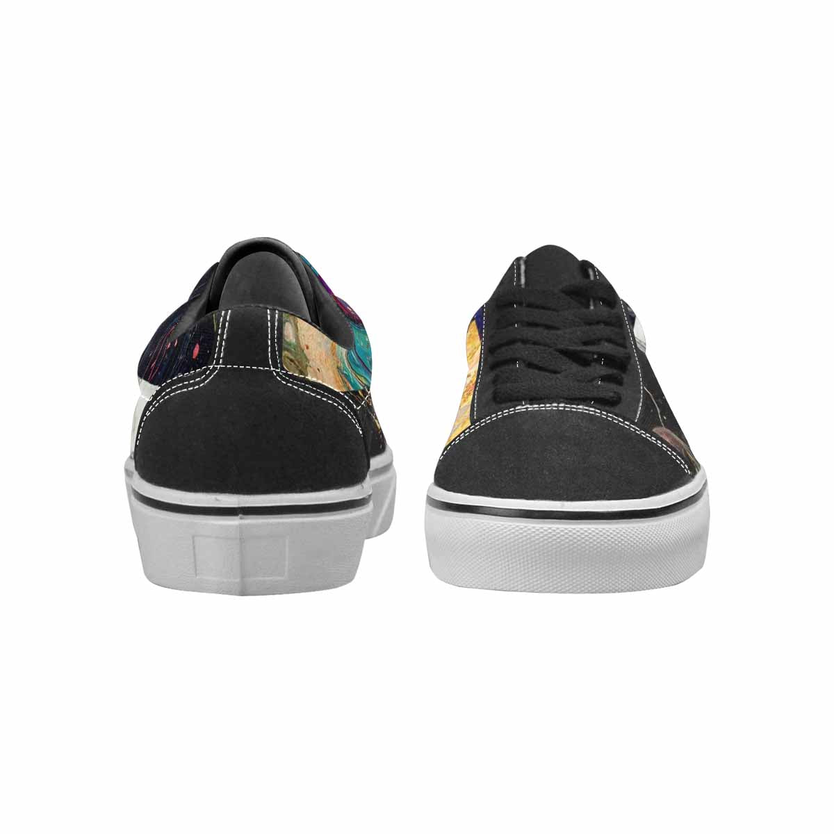 WOMEN'S Aliens  Marble Aliens Lace-Up Canvas Neon Fantasy Shoes