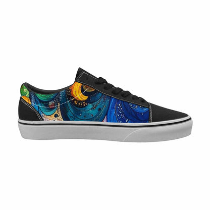 WOMEN'S Tie Lace-Up Canvas Grunge Custom Shoes