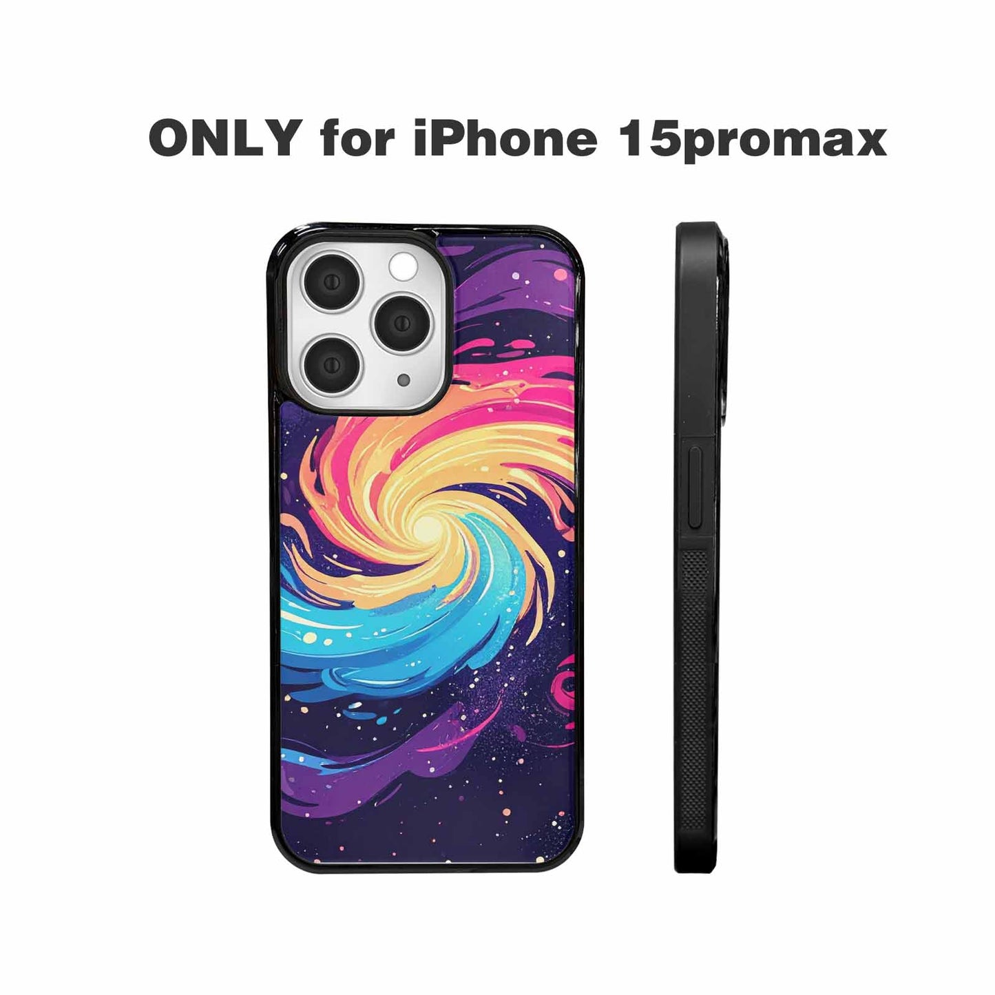 iPhone 15 Pro Max Case — Love Wins Galaxy Seamless Pattern Vibrant, Custom Made Phone Cover