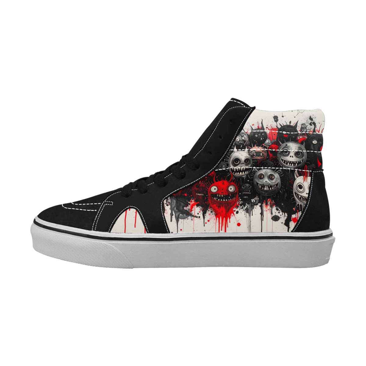MEN'S Monsters (general) High Top Canvas Neon Fantasy Custom Shoes