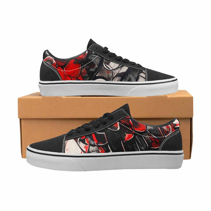 WOMEN'S Reptile Scale Lace-Up Canvas Neon Fantasy Custom Shoes
