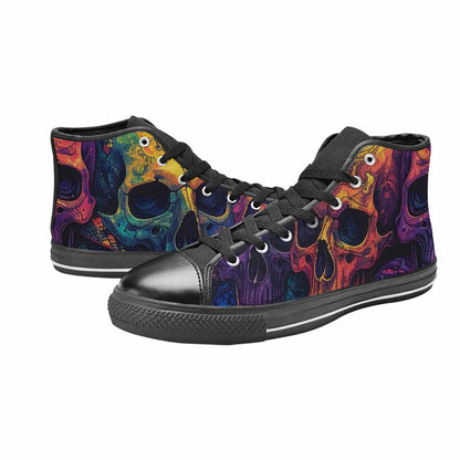 MEN'S Snakes And Skulls Collage High Top Canvas Y2K Custom Sneakers