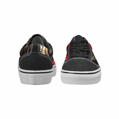 MEN'S Gothic Skulls Roses Canvas Lace-Up Cottagecore Shoes