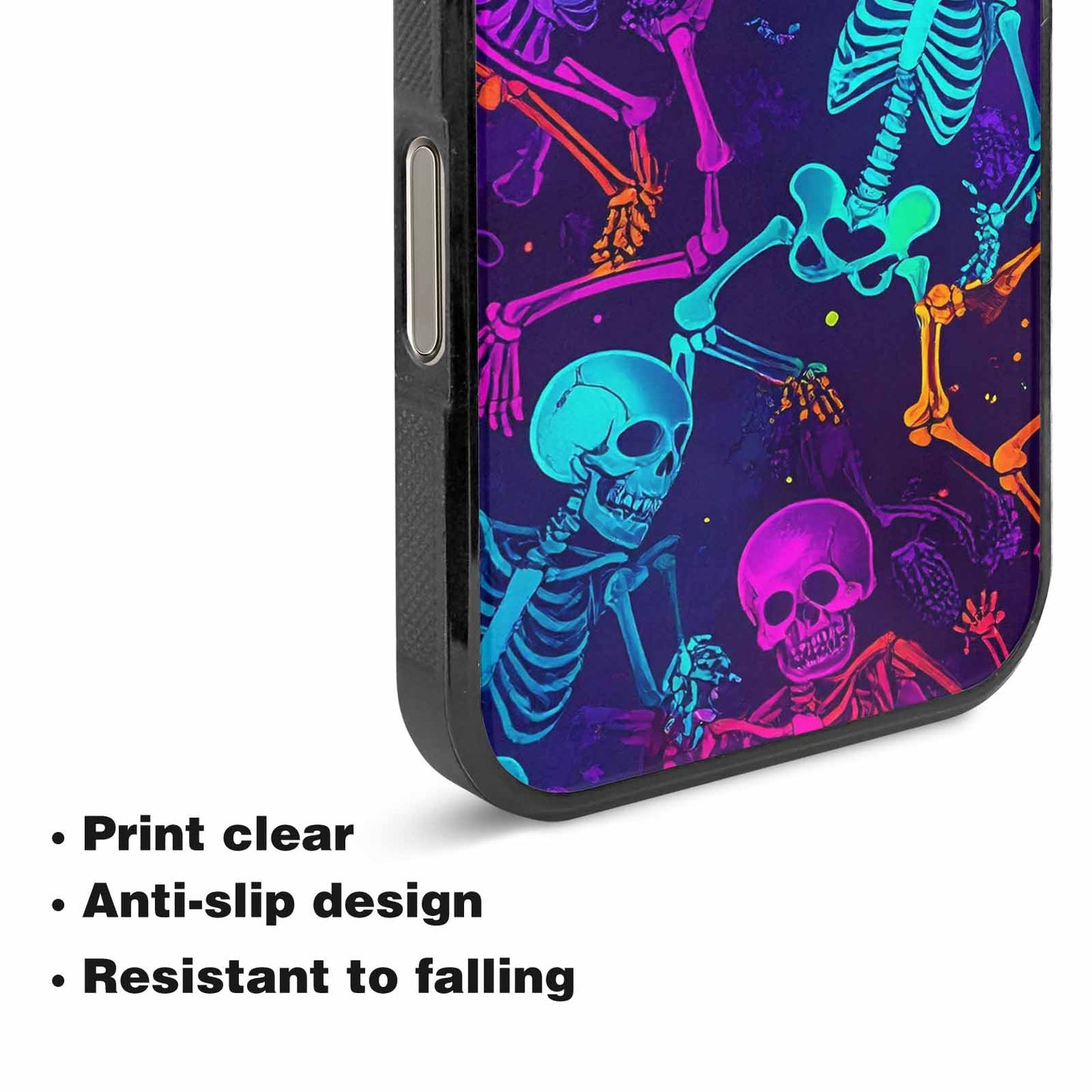 iPhone 16 Pro Case — Glowing Skeleton Pattern Hundreds Of Small, Unique Phone Case Design